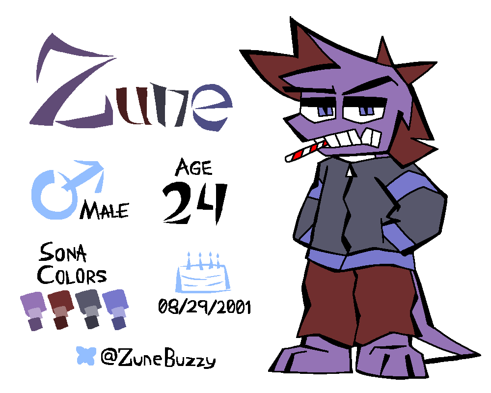 Zune's reference sheet.